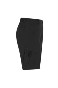 MEN TRAVEL BOOSTER AIR HOLE CARGO SHORT PANTS-BLACK