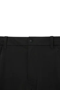 MEN TRAVEL BOOSTER AIR HOLE CARGO SHORT PANTS-BLACK