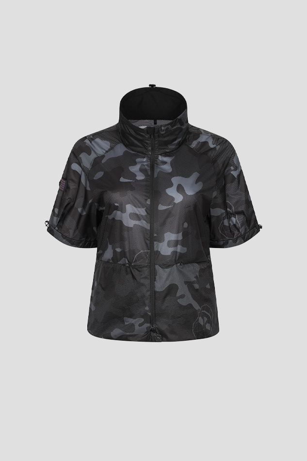 WOMEN AIR FOLD NANOGRAM ACCORDIO JACKET-BLACK