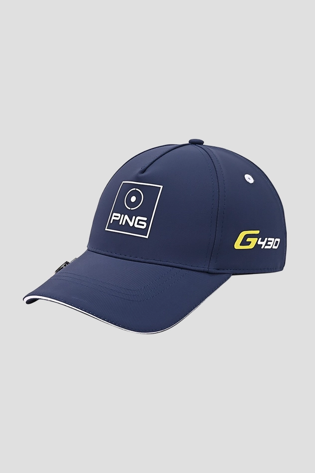 PING Classic Men Summer Golf Quick Drying Breathable Hat-NAVY