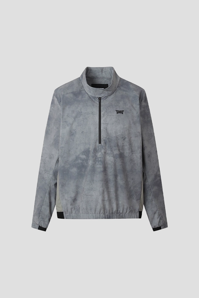 PATTERN ANORAK JACKET-GRAY