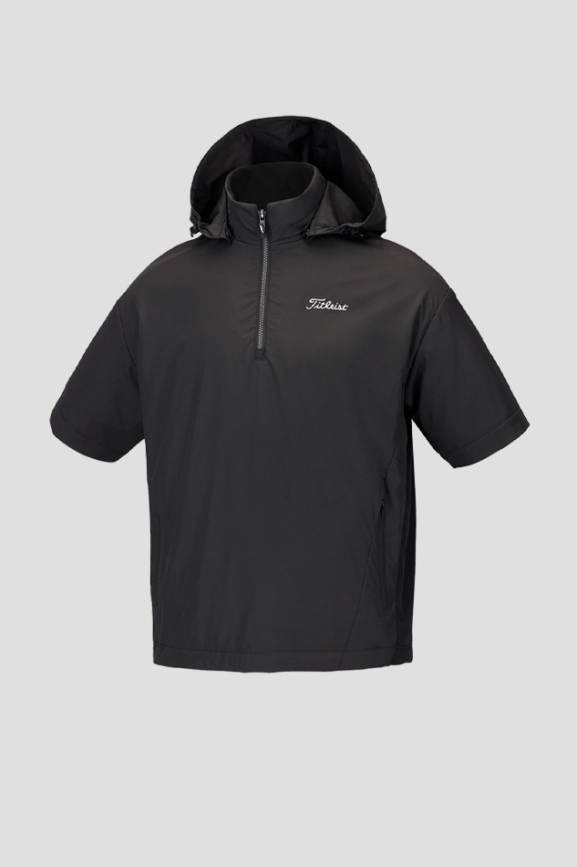 SHORT SLEEVE ANORAK-BLACK