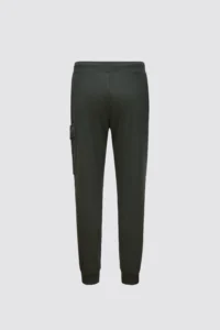 DIAGONAL RAISED FLEECE LENS SWEATPANTS-GREEN