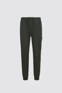 DIAGONAL RAISED FLEECE LENS SWEATPANTS-GREEN