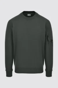LIGHT FLEECE CREWNECK LENS SWEATSHIRT-GREEN