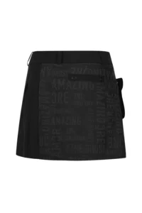 WOMEN MODULAR SYSTEM SHORT SKIRT-BLACK