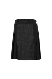 WOMEN MODULAR SYSTEM SHORT SKIRT-BLACK