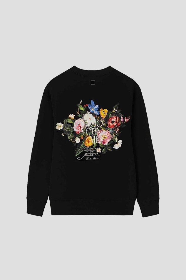 BLACK BACK LLOGO LONG SLEEVE TSHIRT WG4-BLACK