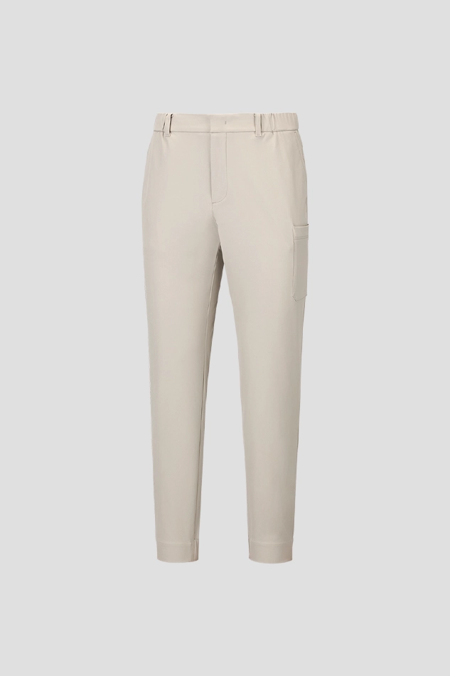 WOVEN JOGGER PANTS-KHAKI