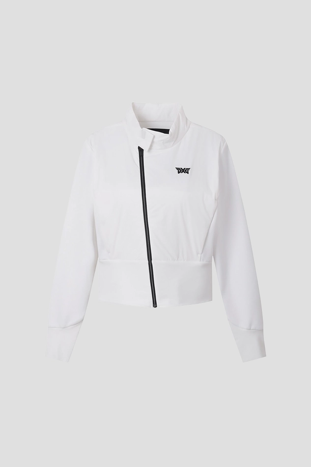 WOMEN LIGHT WEIGHT PADDED JACKET-WHITE