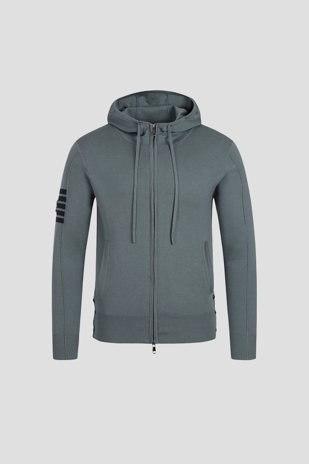 MEN GHOST HOODIE SWEATER-BLUE