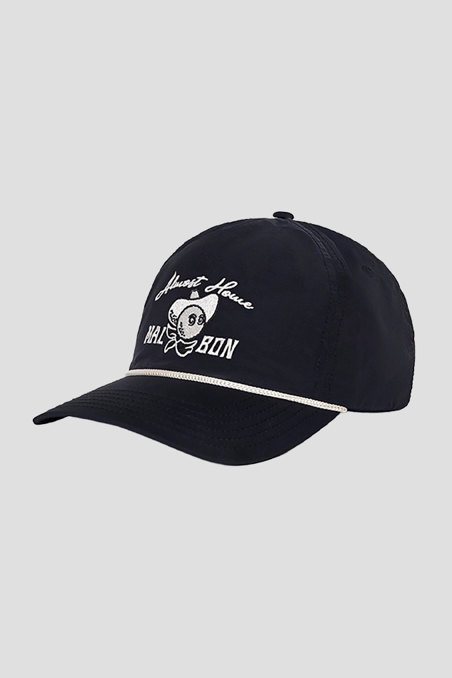 ALMOST HOME ROPE HAT-BLACK