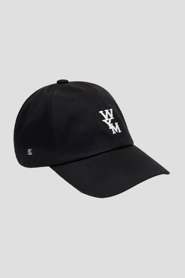 BLACK LOGO BASEBALL CAP-BLACK