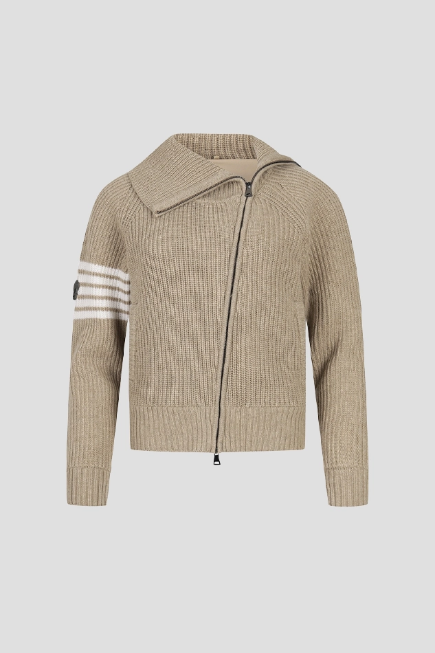 WOMEN LUX CASHMERE CARDIGAN-KHAKI