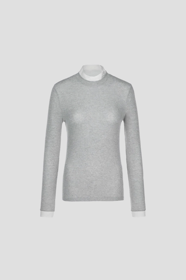 WOMENS BASE LAYER TOP-GRAY