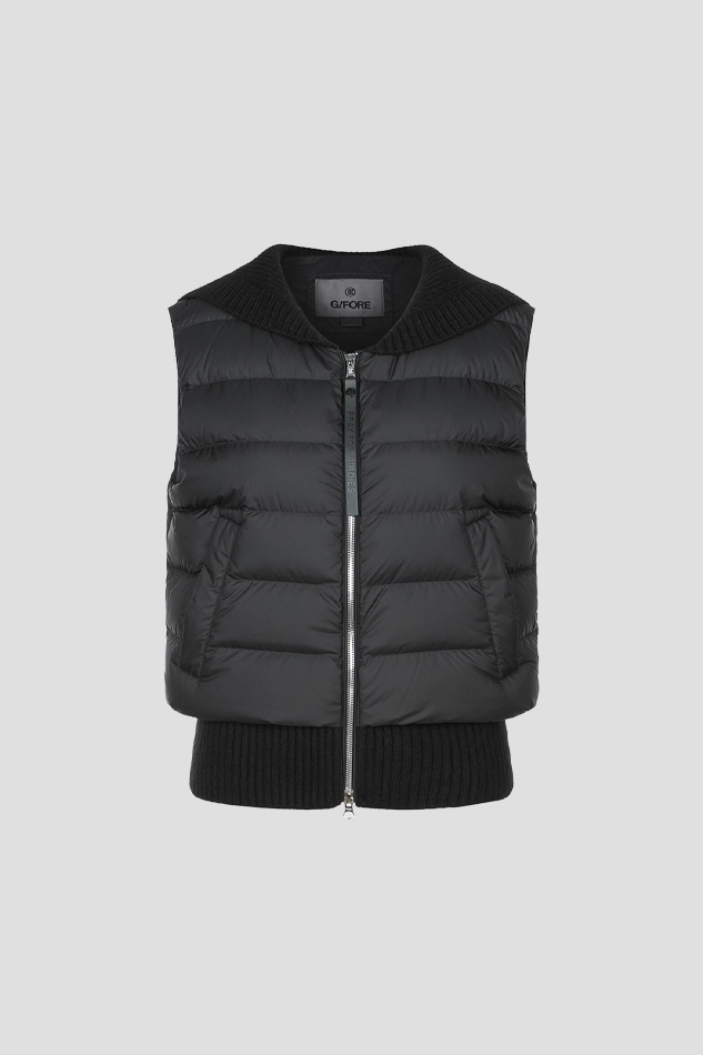 DOWN VEST WOMEN-BLACK