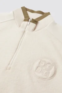 BOUCLÉ HALFZIP MEN-LVORY