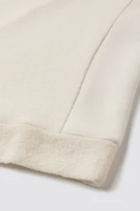 BOUCLÉ HALFZIP MEN-LVORY