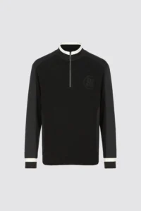 BOUCLÉ HALFZIP MEN-BLACK