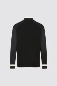 BOUCLÉ HALFZIP MEN-BLACK