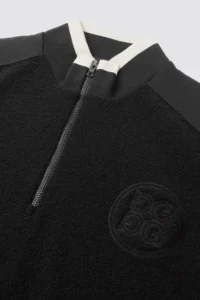 BOUCLÉ HALFZIP MEN-BLACK