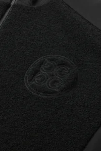 BOUCLÉ HALFZIP MEN-BLACK