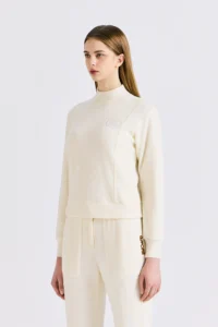BOUCLÉ CREWNECK WOMEN-LVORY