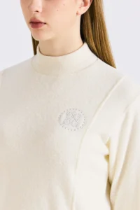 BOUCLÉ CREWNECK WOMEN-LVORY