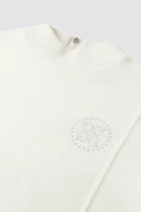 BOUCLÉ CREWNECK WOMEN-LVORY