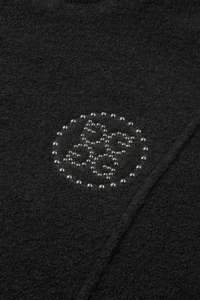 BOUCLÉ CREWNECK WOMEN-BLACK