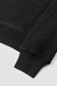 BOUCLÉ CREWNECK WOMEN-BLACK