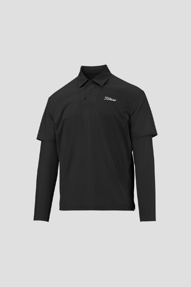 LAYERED LS SHIRT-BLACK