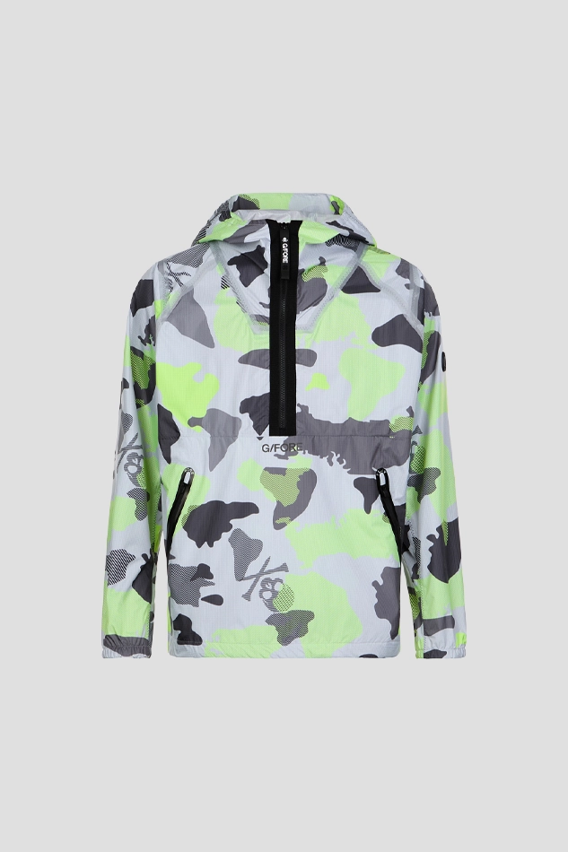 CAMOUFLAGE ANORAK MEN-ARMYGREEN