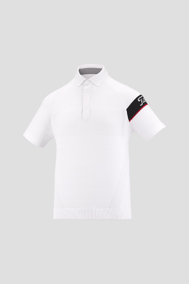 SUMMER POLO SWEATER-WHITE