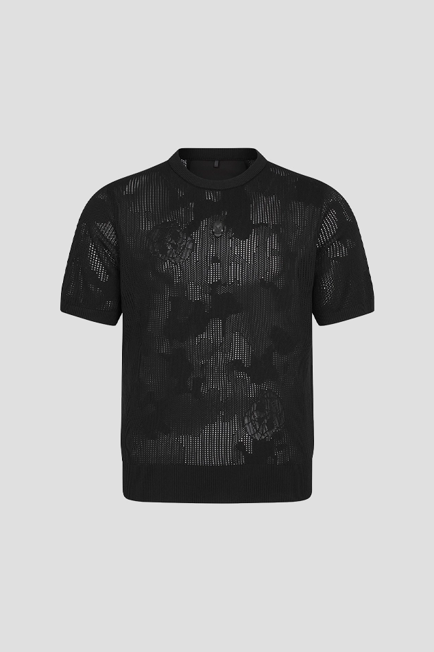 MEN AIR CIRCUIT CAMO ALEX HIVE SWEATER-BLACK