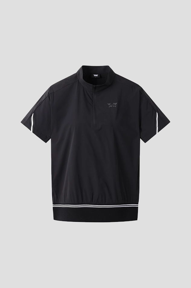 WOMENS SUMMER SHORT SLEEVE ANORAK-BLACK