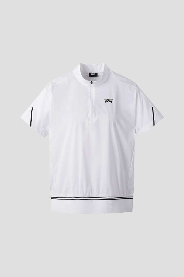 WOMENS SUMMER SHORT SLEEVE ANORAK-WHITE