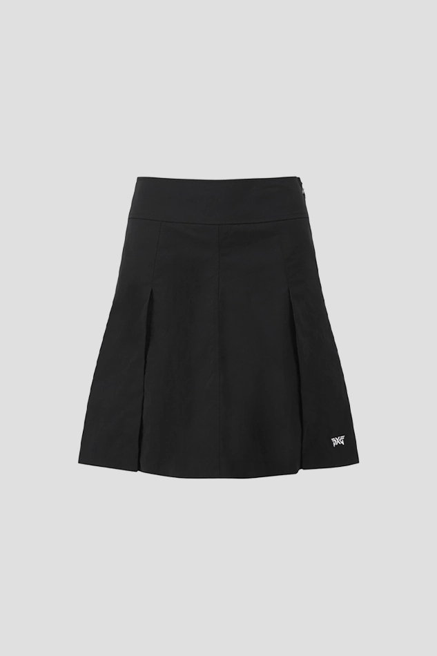 WOMENS SUMMER MEDIUM LENGTH SKIRT-BLACK