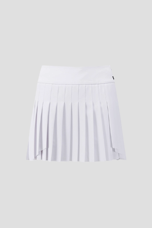 WOMENS SUMMER MULTI PLEATED SKIRT-WHITE