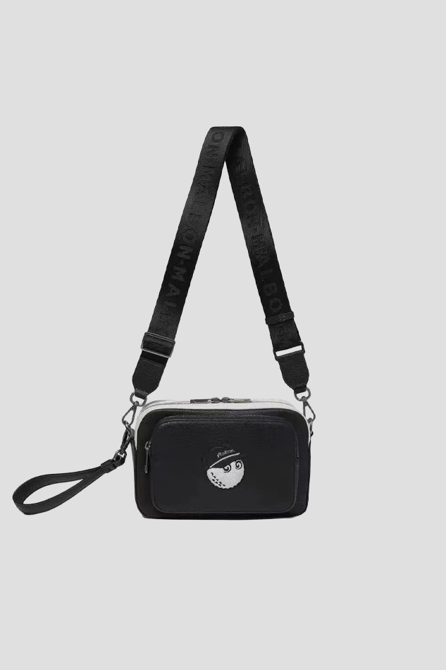 MALBON GOLF Shoulder Bag 2WAY Stylish Mini Bag-BLACK