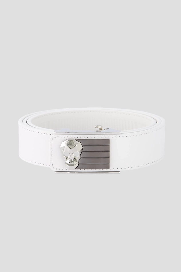 TWO TONE AUTO BELT-WHITE