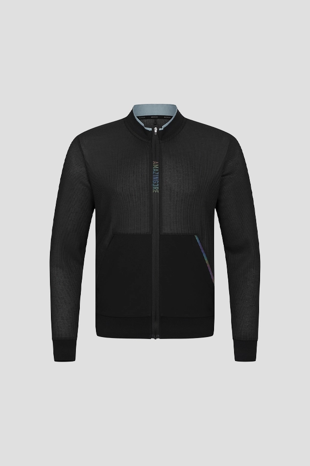 MEN AIR CIRCUIT TECH JERSEY JACKET-BLACK