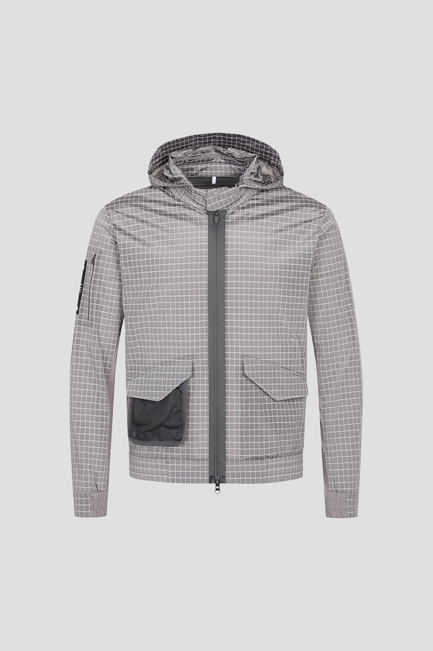 MEN GE2 UTILITY POCKET BIG RIB JACKET-GRAY