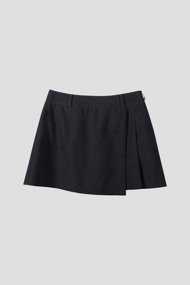 COLOR WRAP SHORTS-BLACK
