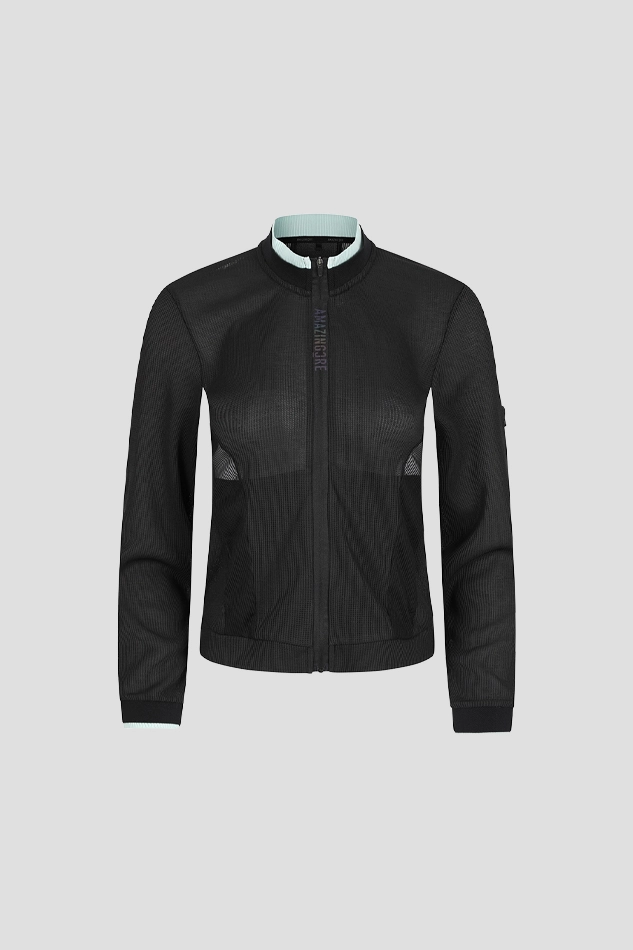 WOMEN AIR CIRCUIT TECH JERSEY JACKET-BLACK