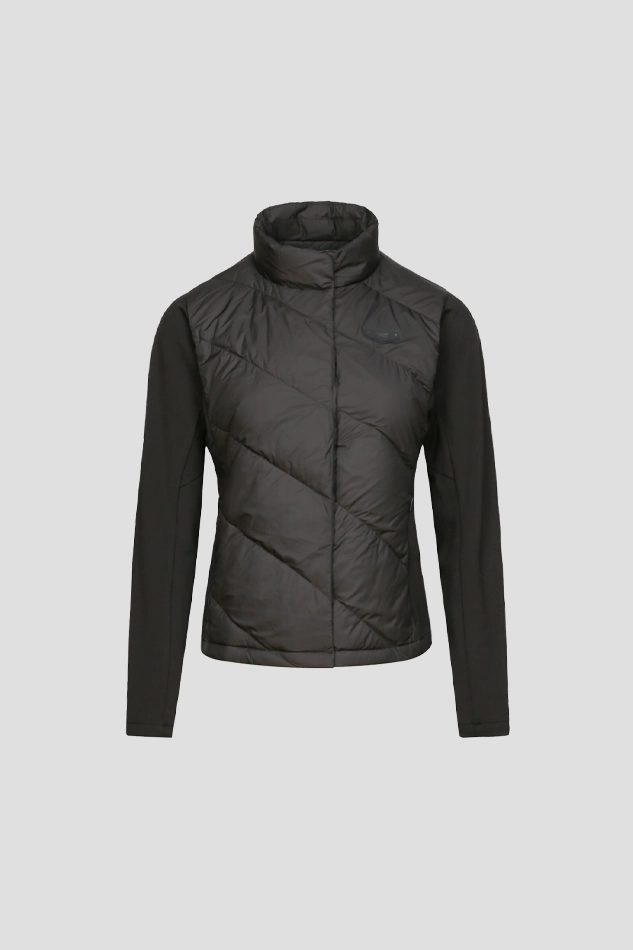 WOMEN WINTER NEWQUILTING SWING DOWNJACKET-BLACK