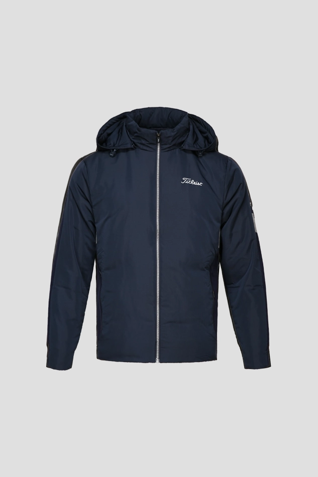 HYBRID HOODED DOWN-BLUE