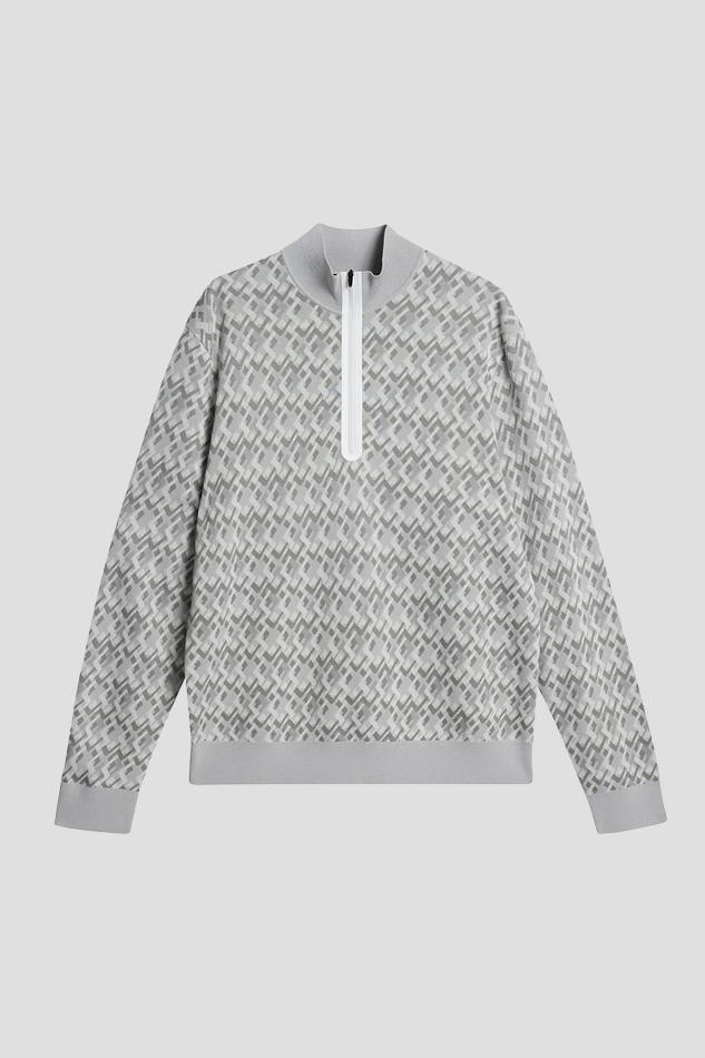 JLINDEBERG MENS NATE KNIT SWEATER-GRAY