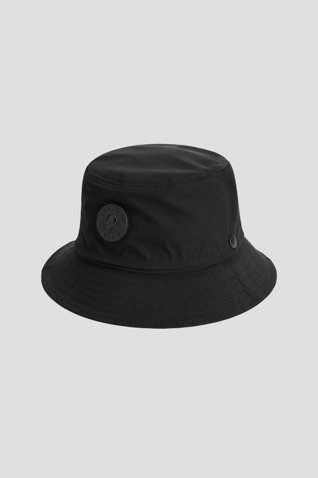 DOUBLE LAYER DETACHABLE BUCKET HAT-BLACK