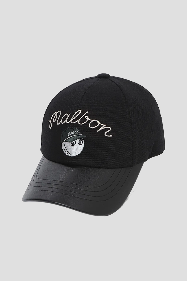 Malbon Golf Bucket Color Block Ball Cap-BLACK